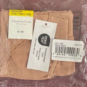 Charter Club Cotton Bikini Panty Nude Size M 2 for $12!